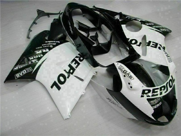 Cheapest 1996-2007 White Black Repsol Honda CBR1100XX Replacement Motorcycle Fairings UK