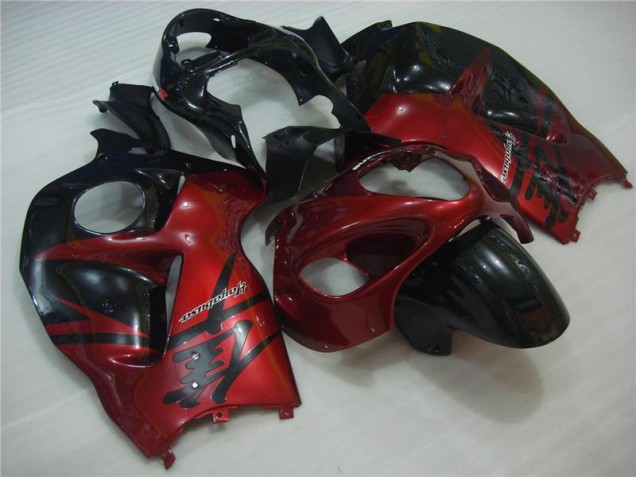 Cheapest 1996-2007 Red Black Suzuki GSXR 1300 Hayabusa Motorcycle Fairing Kit UK