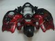 Cheapest 1996-2007 Red Black Suzuki GSXR 1300 Hayabusa Motorcycle Fairing Kit UK