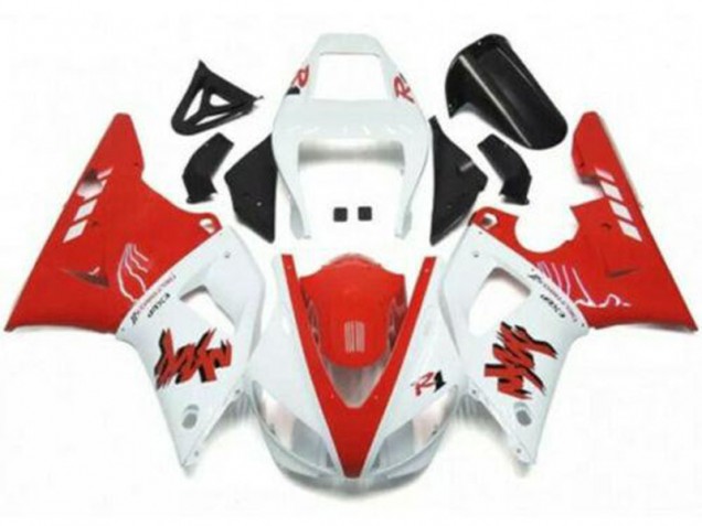 Cheapest 1998-1999 Red White Yamaha YZF R1 Moto Fairings UK