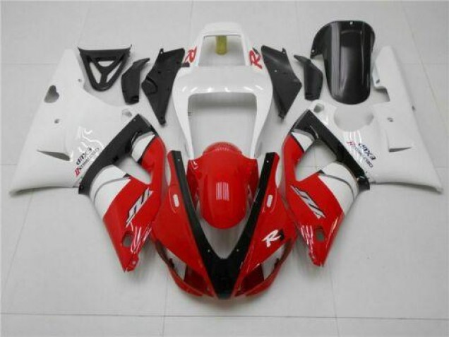 Cheapest 1998-1999 Red White Yamaha YZF R1 Motorcycle Replacement Fairings UK