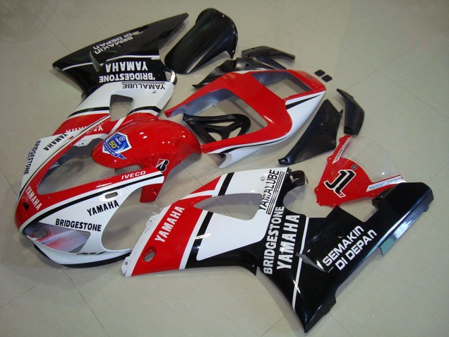 Cheapest 1998-1999 Black Red Stickers Yamaha YZF R1 Motorcycle Fairings UK