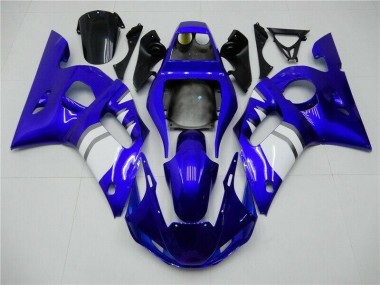 Cheapest 1998-2002 Blue White Yamaha YZF R6 Motorcycle Fairings Kits UK