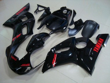 Cheapest 1998-2002 Glossy Black Red Decals Yamaha YZF R6 Motorbike Fairings UK