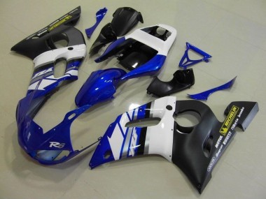 Cheapest 1998-2002 Blue White and Black Yamaha YZF R6 Motorcylce Fairings UK