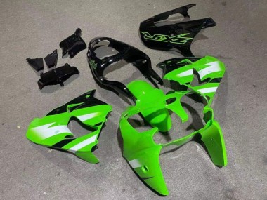 Cheapest 2000-2001 Green Glossy Black Kawasaki ZX9R Motorcylce Fairings UK