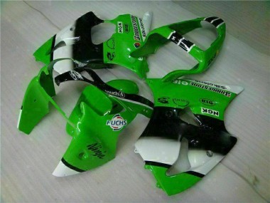 Cheapest 2000-2002 Green Black Kawasaki ZX6R Motorbike Fairing UK