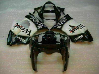 Cheapest 2000-2002 Black West Ninja Kawasaki ZX6R Motorcycle Fairings Kits UK