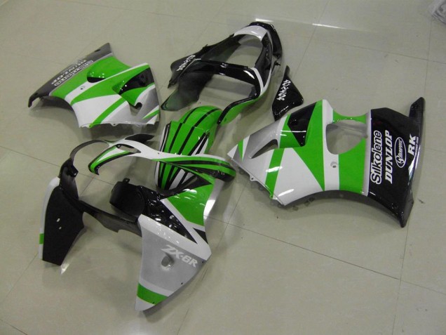 Cheapest 2000-2002 Green White Stripe Kawasaki ZX6R Motorcycle Bodywork UK