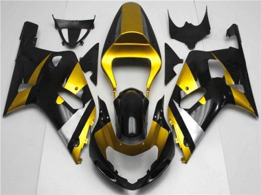 Cheapest 2001-2003 Gold Black Suzuki GSXR 600/750 Bike Fairing UK