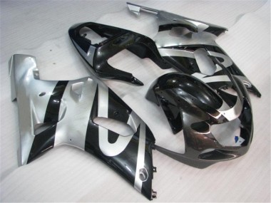 Cheapest 2001-2003 Silver Black Suzuki GSXR 600/750 Bike Fairings UK