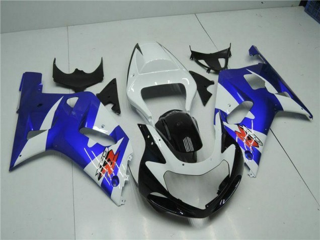 Cheapest 2001-2003 White Blue Suzuki GSXR 600/750 Motorcycle Fairings Kit UK