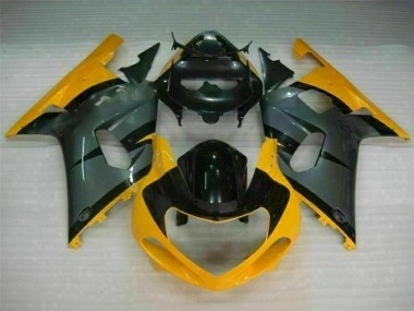 Cheapest 2001-2003 Black Yellow Suzuki GSXR 600/750 Bike Fairing UK