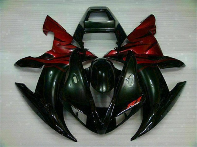 Cheapest 2002-2003 Black Red Yamaha YZF R1 Bike Fairing UK