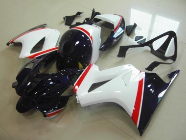 Cheapest 2002-2013 White Dark Blue Honda VFR800 Motorbike Fairing UK