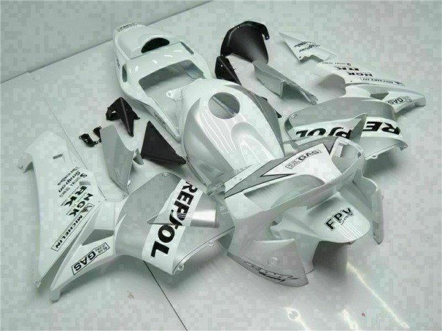 Cheapest 2003-2004 White Silver Repsol Honda CBR600RR Replacement Fairings UK