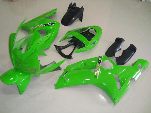 Cheapest 2003-2004 Green Kawasaki ZX6R Bike Fairing UK