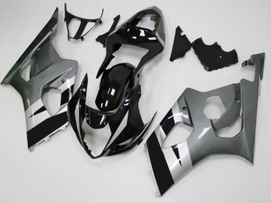 Cheapest 2003-2004 Black Grey Suzuki GSXR 1000 Moto Fairings UK