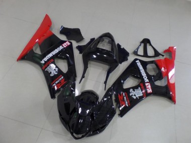 Cheapest 2003-2004 Black and Red Suzuki GSXR 1000 Motorbike Fairing UK