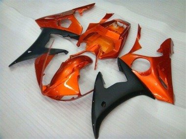 Cheapest 2003-2005 Orange Black Yamaha YZF R6 Motorcycle Fairings UK