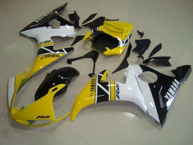 Cheapest 2003-2005 Yellow Aniversary Yamaha YZF R6 Motorcycle Fairings UK