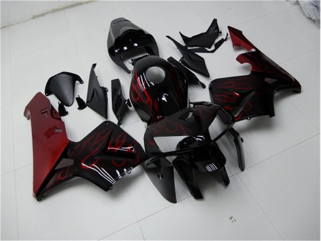 Cheapest 2005-2006 Red Flame Black Honda CBR600RR Bike Fairings UK