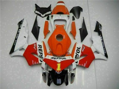 Cheapest 2005-2006 Orange Repsol Honda CBR600RR Bike Fairing Kit UK