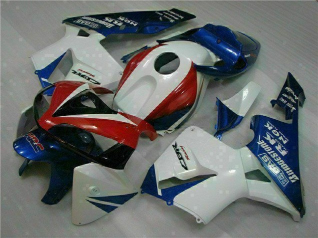 Cheapest 2005-2006 White Blue Honda CBR600RR Moto Fairings UK