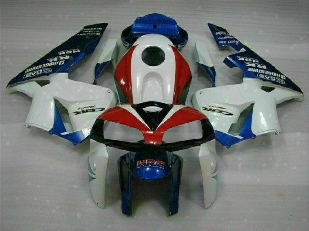 Cheapest 2005-2006 White Blue Honda CBR600RR Moto Fairings UK