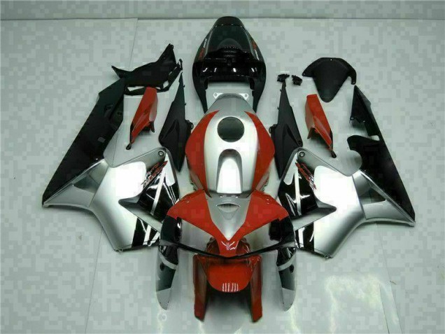 Cheapest 2005-2006 Black Silver Red Honda CBR600RR Motorcycle Fairings UK