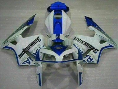 Cheapest 2005-2006 White Blue Honda CBR600RR Motorcycle Fairing Kits UK