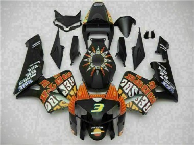 Cheapest 2005-2006 Black Honda CBR600RR Motorbike Fairing UK