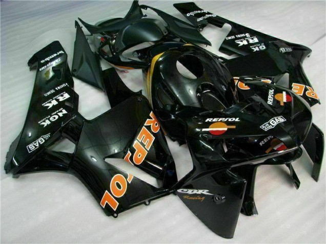 Cheapest 2005-2006 Black Repsol Honda CBR600RR Motorcylce Fairings UK