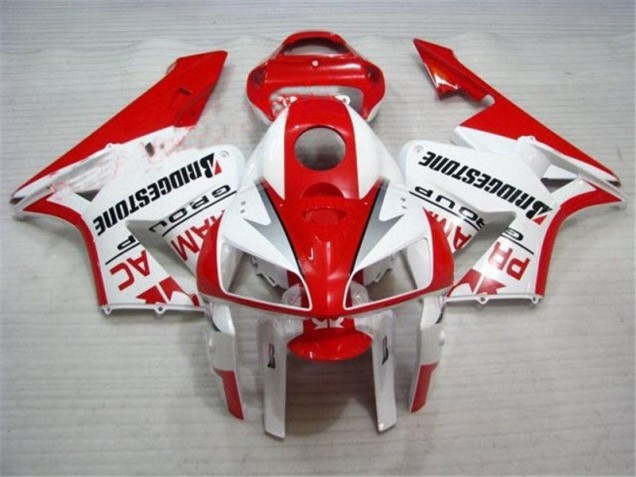 Cheapest 2005-2006 Red White Honda CBR600RR Bike Fairings UK