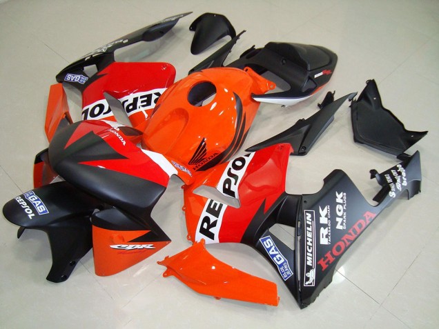 Cheapest 2005-2006 Matte Black Repsol Race Honda CBR600RR Motorcycle Fairing Kit UK