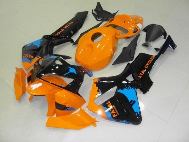 Cheapest 2005-2006 Orange Black Honda CBR600RR Motor Bike Fairings UK