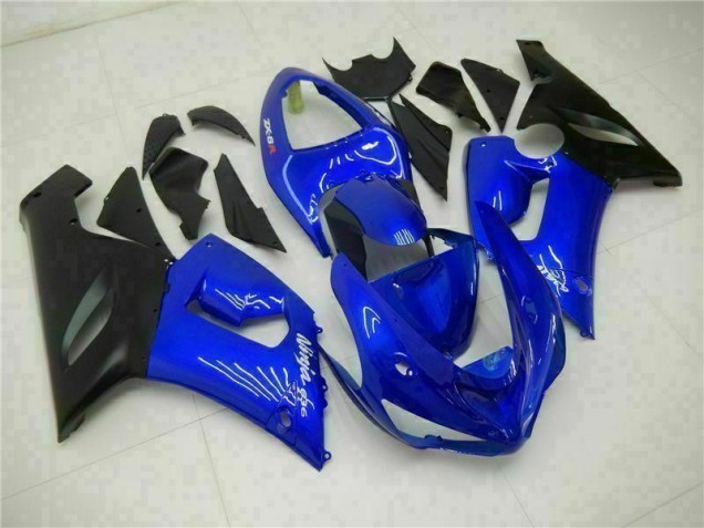 Cheapest 2005-2006 Blue Kawasaki ZX6R Motorcycle Fairing Kit UK