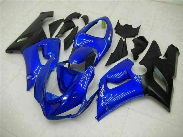 Cheapest 2005-2006 Blue Kawasaki ZX6R Motorcycle Fairing Kit UK