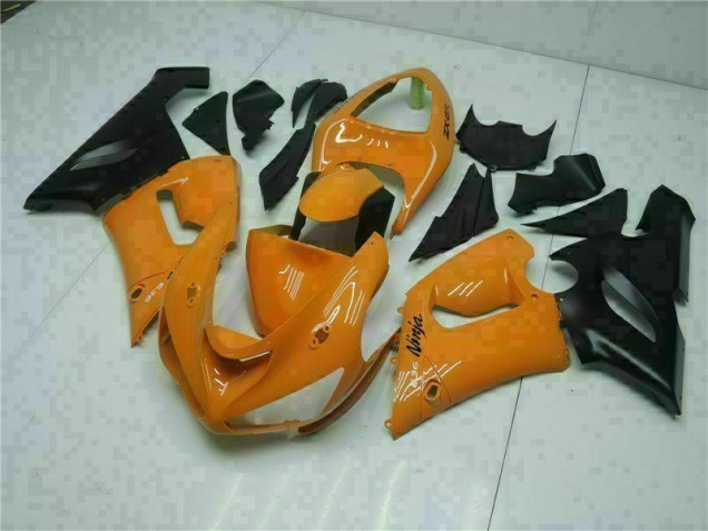 Cheapest 2005-2006 Orange Kawasaki ZX6R Bike Fairing UK