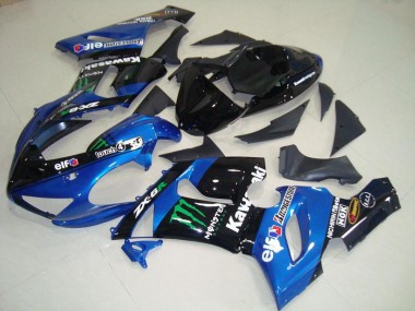 Cheapest 2005-2006 Blue Monster Kawasaki ZX6R Moto Fairings UK