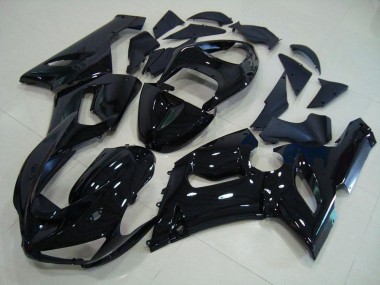 Cheapest 2005-2006 Glossy Black Kawasaki ZX6R Motorcycle Fairings UK