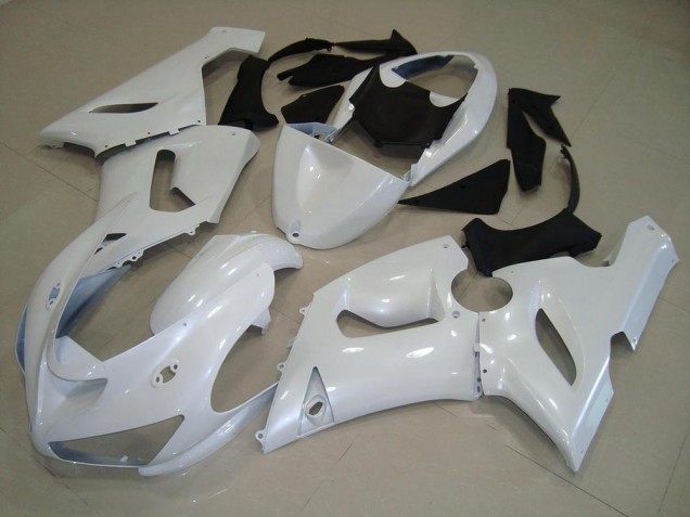 Cheapest 2005-2006 Dark Pearl White Kawasaki ZX6R Motorbike Fairing UK