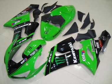 Cheapest 2005-2006 Green Monster Kawasaki ZX6R Motorcycle Fairing Kit UK