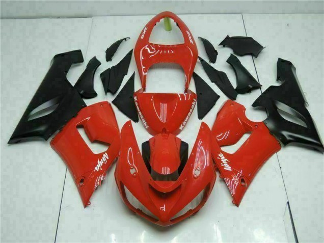 Cheapest 2005-2006 Red Kawasaki ZX6R Bike Fairing Kit UK