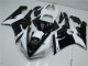 Cheapest 2005-2006 Black White Kawasaki ZX6R Moto Fairings UK