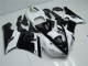 Cheapest 2005-2006 Black White Kawasaki ZX6R Moto Fairings UK