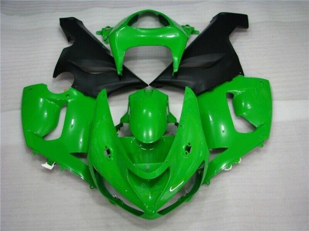 Cheapest 2005-2006 Green Matte Black Kawasaki ZX6R Motorcycle Fairing UK