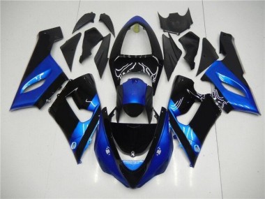 Cheapest 2005-2006 Blue Black Kawasaki ZX6R Motorcycle Fairing Kits UK