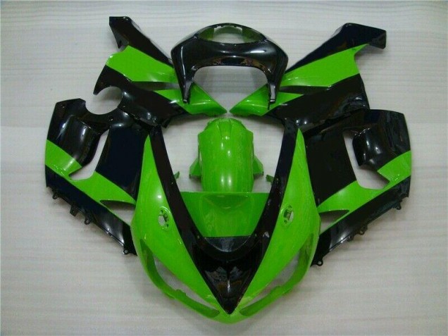 Cheapest 2005-2006 Green Black Kawasaki ZX6R Motorbike Fairing UK