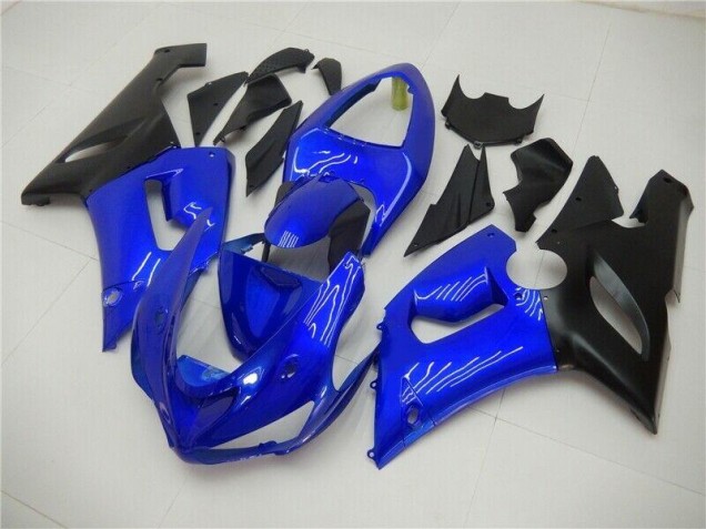 Cheapest 2005-2006 Blue Kawasaki ZX6R Bike Fairings UK